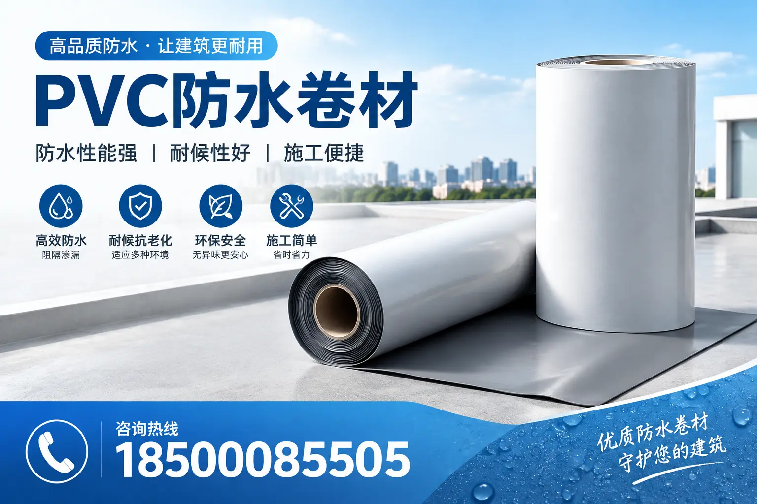 PVC防水卷材的维护保养秘籍,保障天水客户的投资